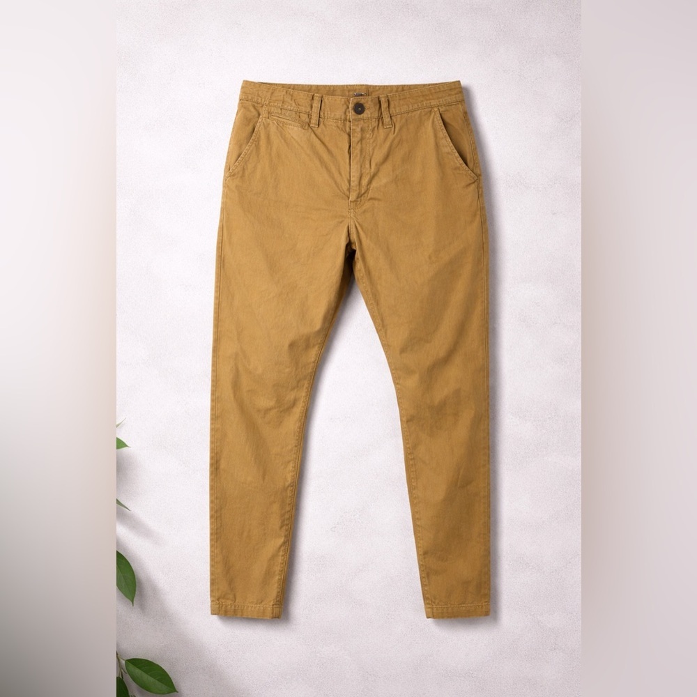 American Eagle Outfitters Khaki Chino Pants Men’s 34x32 Slim Fit Tan Casual